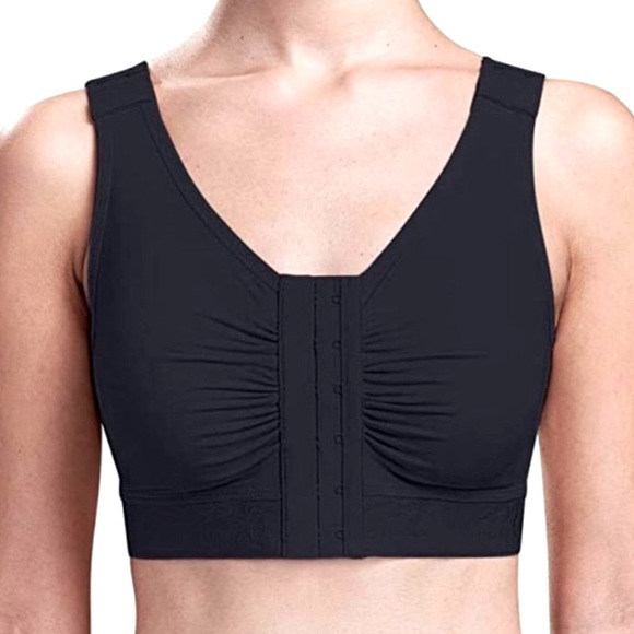 Marena Recovery B2 Bra - Post Surgery Compression Bra Size XLarge 4244 Black - Picture 1 of 4